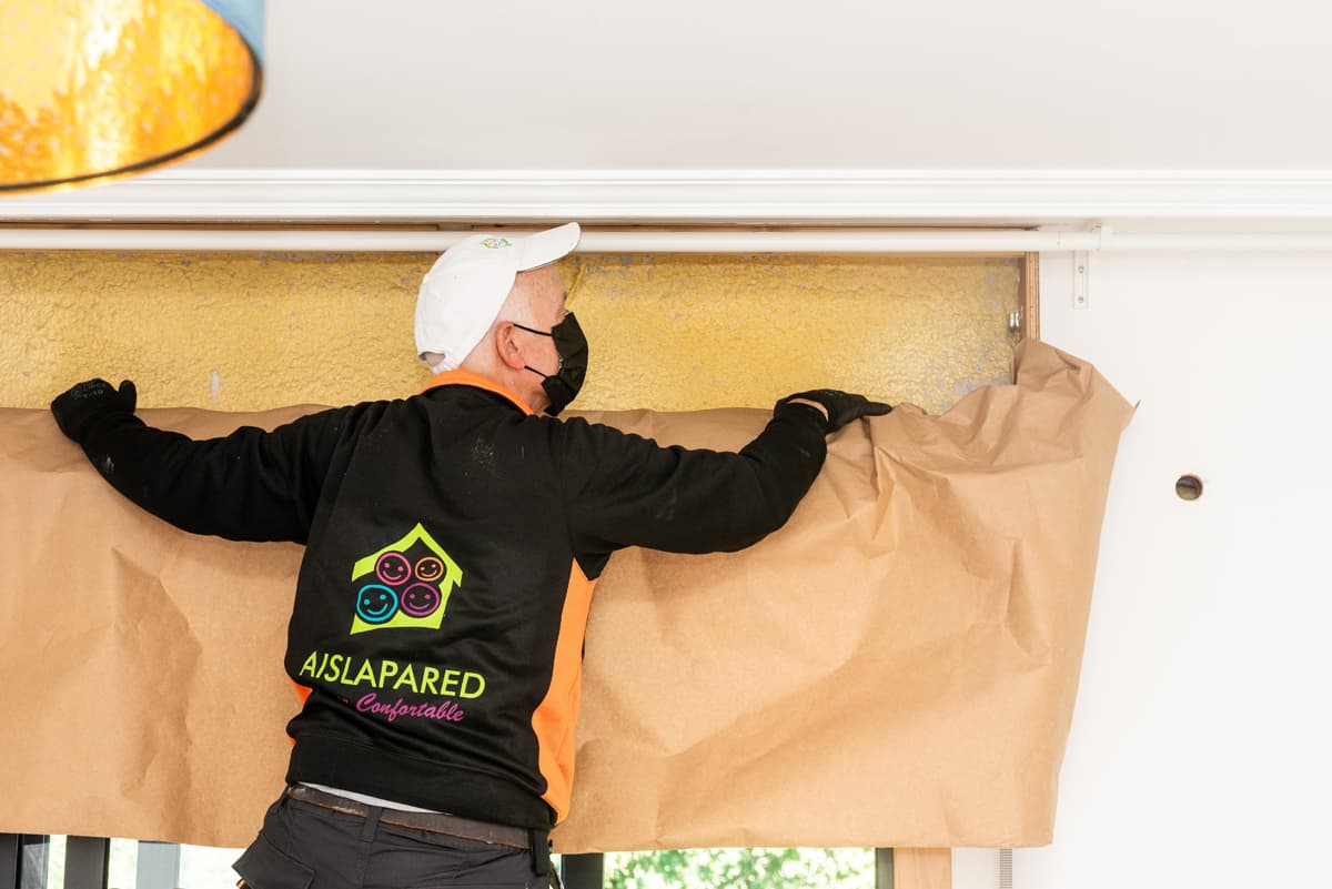 Proceso para aislar vivienda